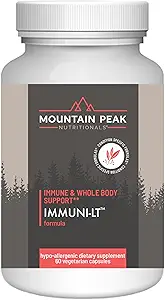Mountain Peak Nutritionals Immuni-LT - ανοσοποιητικό σύστημα & συμπλήρωμα υποστήριξης ολόκληρου του σώματος - Power Packed Immune Booster, Dynamic Immune Defense with Essential Vitamins & Minerals (60 κάψουλες χορτοφάγων)