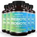 Zentastic Probiotics & Prebiotics Supplement - 50 Billion CFU - για την Ανοσοποιητική & Πεθητική Υγεία Ανδρών & Γυναικών - 16 Strains - Ράφι Σταθερό - 300 Καθυστερημένες κάψουλες απελευθέρωσης