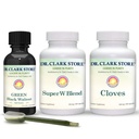 Dr Clark Store Intestine Υποστήριξη & Καθαρισμός Κιτ - με αρχικό πράσινο Βάμμα από μαύρο Walnut Hulls, Wormwood, και γαρύφαλλα-Βοηθά Διατήρηση βέλτιστη εντερική λειτουργία