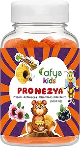 Παιδιά Pronezya ανοσοποιητικό σύστημα Booster Gummies με το σχήμα των ζώων - Συμπλήρωμα Βιταμίνες Υποστήριξης του ανοσοποιητικού συστήματος για ενήλικες & παιδιά Πρόπολη, εχινάκεια, βιταμίνη C, Elderberry, 5000mg-30 (πακέτο του 1)
