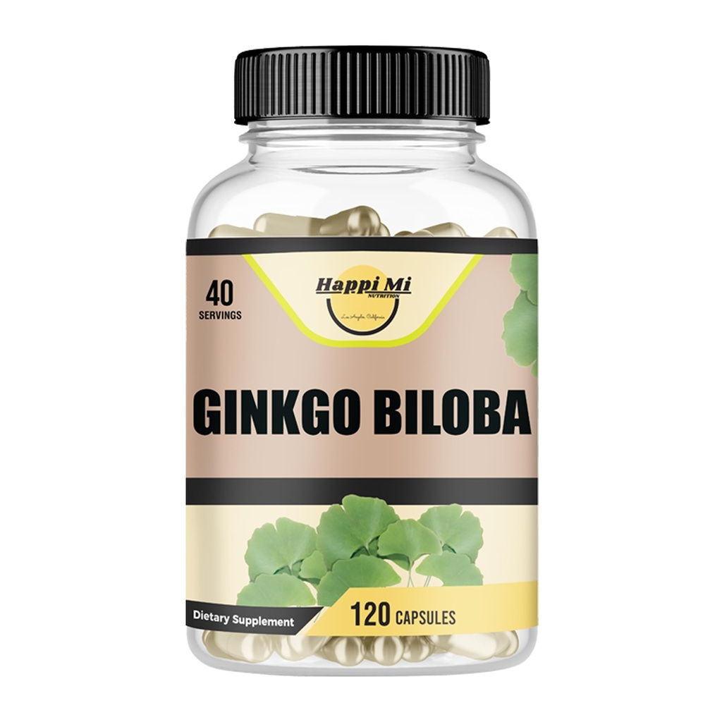 Ginkgo Biloba 1800mg, Ginkgo Biloba Organic, Memory & Brain Function Support, Βελτιώνει τη συγκέντρωση και τη Γνωστική Υποστήριξη, Καθαρότητα, 120 Veggie Caps, Μη ΓΤΟ, 120 Caps