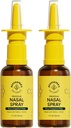 Nasal Spray Beekeeper's Naturals για ενήλικες με Propolis, Xylitol & Saline, Καθαρίζει Ρινική Συμφόρηση, Ενυδατώνει Canal Sinus, & Decongest Sinus Cavities, 1 fl oz(Pack of 2)