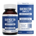 Quercetin Complete® Quercetin Phytosome με 50X υψηλότερη απορρόφηση, κλινικά αποδεδειγμένη & πατενταρισμένη Quercefit – Πιο αποτελεσματική μορφή Quercetin – Ενισχυμένη με Bromelain, Ψευδάργυρο & Βιταμίνη C (60 κάψουλες)