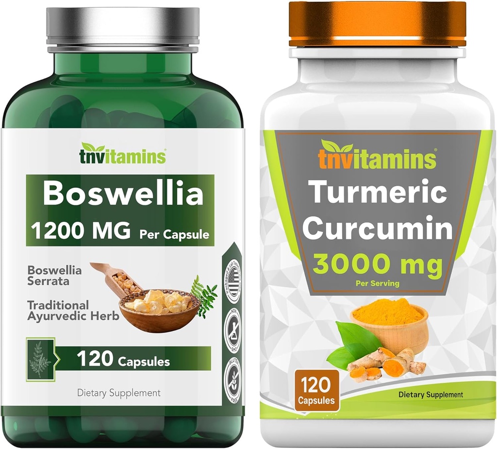 Boswellia Serrata & Turmeric Curcumin with Black Pepper