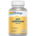 Solaray GTF Chromium 200mcg - Pure Chromium GTF 200 mcg συμπλήρωμα, υποστηρίζει τη μεταβολική λειτουργία και την υγεία ολόκληρου του σώματος για άνδρες και γυναίκες - 200 κάψουλες Vegan