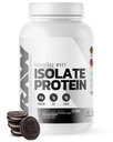 RAW Whey Isolate Protein Powder, Cookies N Cream - 100% Grass-Fed Sports Nutrition Protein Powder for Muscle Growth & Recovery - Low-Fat, Low Carb, Φυσικά αρωματισμένα & Γλυκασμένα - 25 Υπηρεσίες