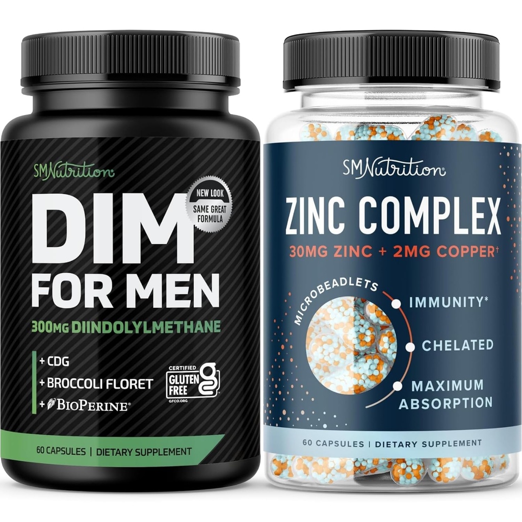 Testosterone Zinc Complex & 300mg συμπλήρωμα DIM για άνδρες για οιστρογόνο Μεταβολισμός και τεστοστερόνη Υποστήριξη 