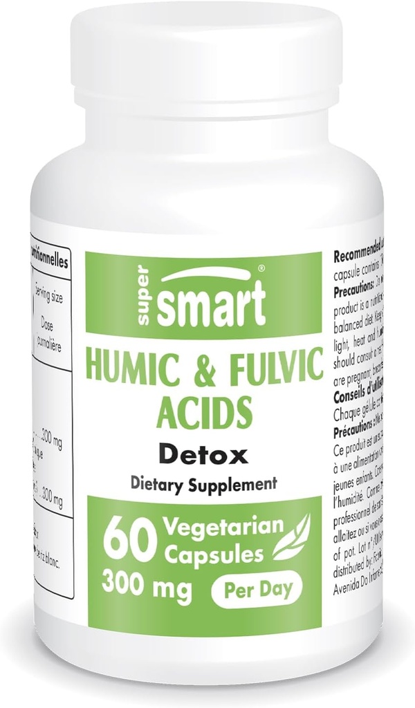 Supersmart - Humic and Fulvic Acid Supplement 300mg ανά ημέρα (Patented & High Strength) - Fulvic Humic Mineral Blend 