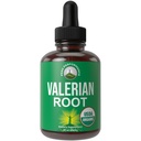 USDA Organic Valerian Root Liquid Drops Συμπλήρωμα. Vegan Extract Βάμμα για χαλάρωση, ύπνο, ηρεμία. Μεγάλη εναλλακτική λύση για κάψουλες Βαλεριάνα. Μηδενική ζάχαρη, χωρίς γλουτένη συμπληρώματα για γυναίκες και άνδρες