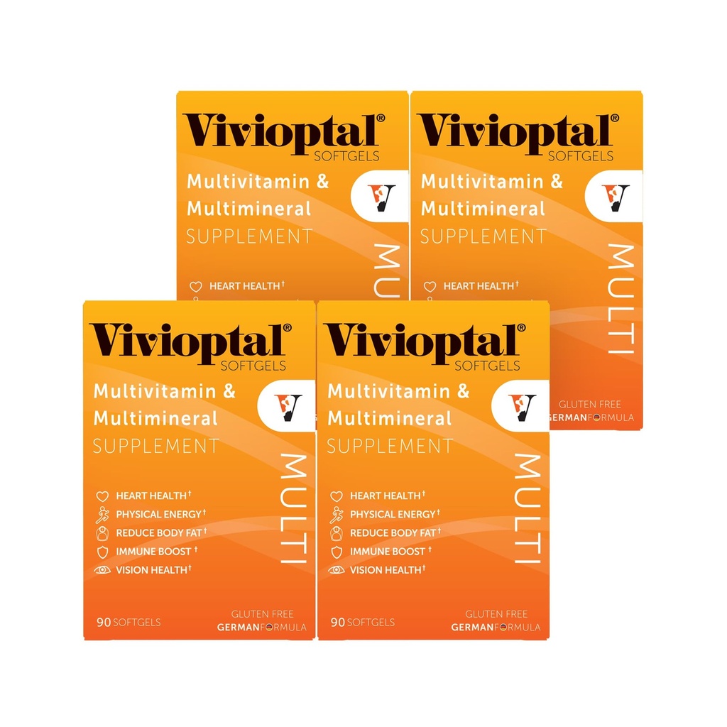 Vivioptal Multi, 90 Softgels (1 έτος προσφοράς), Multivitamin & Multimineral, Gluten Free, Γερμανική Φόρμουλα