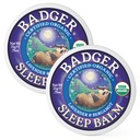 Badger Sleep Balm, Organic Essential Oil Aromatherapy Natural Sleep Balm for Adults & Kids, Relaxing & Calming Lavender & Bergamot Natural Sleep Support, .75 oz Tin, 2-Pack