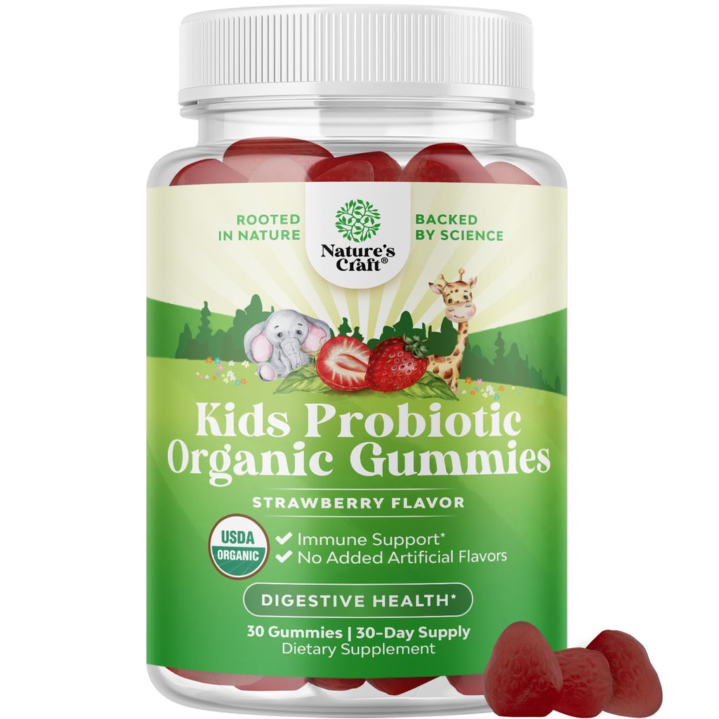 Immune Booster Kids Probiotic Gummies - Bacillus Subtilis Probiotic for Kids Upset Stomach Body Cleanse Immune Boost and Colon Detox - Δυσκοιλιότητα Ανακούφιση και Επιπεφυκίτιδα Υγεία Βιταμίνες Gummy