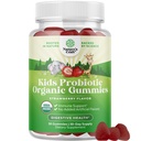 Immune Booster Kids Probiotic Gummies - Bacillus Subtilis Probiotic for Kids Upset Stomach Body Cleanse Immune Boost and Colon Detox - Constipation Relief and Digestive Health Vitamins Gummy - 30ct