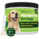 Pet Ultimates Probiotics for Dogs – 22-Είδος Προβιοτικά Σκύλος για Digestive Υποστήριξη & Αντιβιοτικά Ανάκτηση – Skin and Coat Supplement, Enhances Vitality – Dog Health Supply (1 Pack)