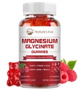 Γλυκινικό μαγνήσιο Glycinate Gummies, χωρίς ζάχαρη συμπλήρωμα μαγνησίου με γλυκινικό μαγνήσιο 400mg, Μαγνήσιο L-Θρεονικό 200mg για ηρεμία Mood, μυών, οστών & ύπνου για ενήλικες, 60 Raspberry Gummies