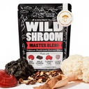 Wild Foods Wild Mushroom Blend-Supercharged Reishi, Chaga, Cordyceps, Turkey Tail and Lion’s Mane - 4Oz Pack- Προσαρμοσμένη μείωση του στρες για αυξημένη νοητική καθαρότητα-Notropic υγρό μείγμα για καφέ