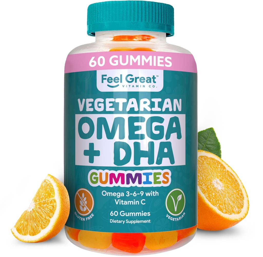 Νιώστε το Great Omega & DHA Gummies για ενήλικες Φυτά με βάση Ωμέγα 3 Fish Oil Εναλλακτική 