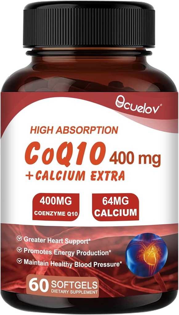 CoQ10 400mg κάψουλες, συνένζυμο Q10 συμπληρώματα υψηλής απορρόφησης 
