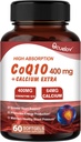 CoQ10 400mg κάψουλες, συνένζυμο Q10 συμπληρώματα υψηλής απορρόφησης 