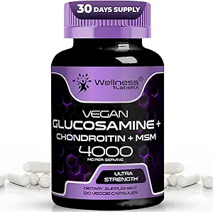 ΒΕΛΤΙΩΣΗ LABSRX Glucosamine Chondroitin MSM - 4000mg - Κάψουλες Glucosamine Chondroitin - 120 κόμης