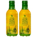 Forever Living - Αλόη Βέρα Χυμός - Λεμόνι Lime Γεύση με καθαρό εσωτερικό φύλλο Gel - Υποστηρίζει την πέψη και την ανοσία - 1L Κάθε (πακέτο του 2)