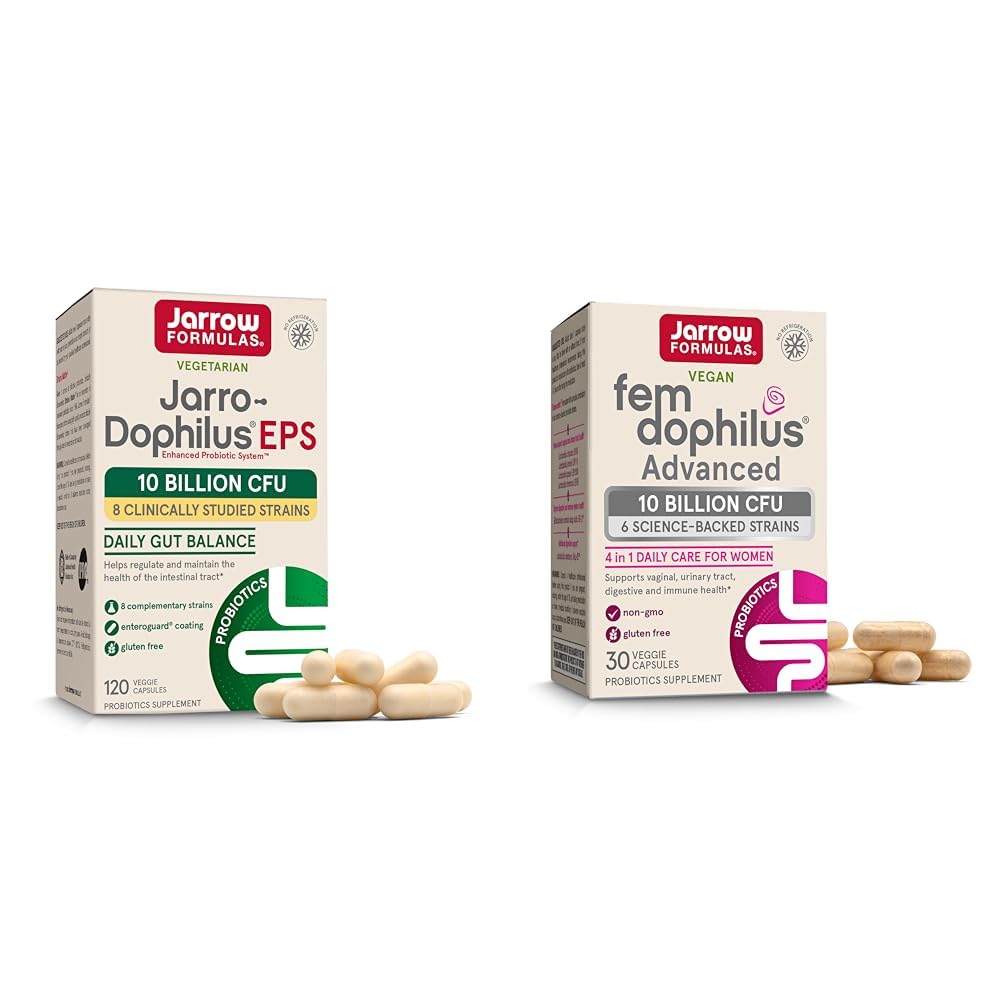 Jarrow Formulas Probiotics Bundle με Jarro-Dophilus EPS 10 Billion CFU 120 Caps και Fem-Dophilus Advanced 10 Billion CFU 30 Caps