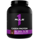 Rule 1 Proteins Casein Protein - 25g Protein and 11g EAAs Per Serving from Slow-Release Micellar Casein for Overnight Recovery and Sustained Delivery Between Meals (4 Pounds, Chocolate Fudge)