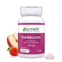 EZ Melts Διαλυτά δισκία χωρίς ζάχαρη Kombucha με SCOBY & Apple Cider Vinegar, Συμπληρώματα Υγείας Εντέρου για άνδρες & γυναίκες, Apple Berry Flavor, 2-Month Supply - 1 Pack