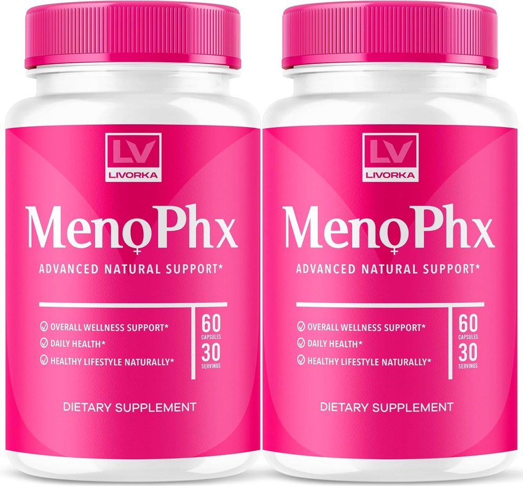 LIVORKA (2 Συσκευασία) MenoPx, MenoPx, MenoPx Καψάκιο, MenoPx Detox, Meno PHX, PHX Meno, MenoPhnx (120 Κάψουλες)