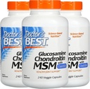 Doctor's BEST, (3 Pack Glucosamine Chondroitin MSM με OptiMSM, 240 Veggie Caps