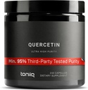 Κάψουλες Toniq Ultra υψηλής καθαρότητας Quercetin - 95%+ Εξαιρετικά καθαρό και βιοδιαθέσιμο - 1000mg ανά υπηρεσία - 240 κάψουλες Quercetin συμπλήρωμα