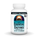 Source Naturals Essential Enzymes 500mg Bio-Aligned Multiple Supplement Herbal Defense for Digestion, Gas & Constipation Relief - Ισχυρό ανοσοποιητικό σύστημα Υποστήριξη* - 120 κάψουλες