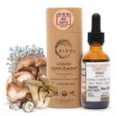 Mushroom Complex Liquid Drops: Dynamic Herbal Blend for Enhanced Performance & Energy, Fresh Lion's Mane, Reishi, Chaga Extracts, Vitamins, 2 Fl Oz (60 ml) - 60 Days Supply