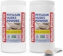 Yerba Prima Psyllium Husks Powder - 24 oz (Pack of 2) - Άγευστο - Πρόστιμο - Φυσικό συμπλήρωμα ινών με διαλυτές και αδιάλυτες ίνες