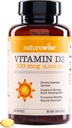 NatureWise Vitamin D3 4000iu (100 mcg) 1-Ετος Προμήθεια για την Ανοσολογική Υποστήριξη, Υγιεινή Μυική Λειτουργία, και Υγεία των Οστών - Μη ΓΤΟ, Χωρίς Γλουτένη σε Βιολογικό Επιπλέον Παρθένο Ελαιόλαδο, (Mini Softgel), 360 Count