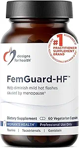 Σχέδια για την υγεία FemGuard-HF - Βοήθεια Diminish Ήπια Εμμηνόπαυση Hot Flashes - Peri & Εμμηνόπαυση Συμπληρώματα για τις γυναίκες για την υποστήριξη υγιή γήρανση, ορμονική ισορροπία & υγεία των οστών (60 κάψουλες)