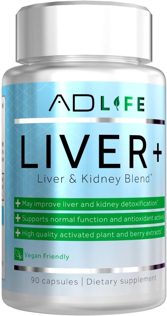 Πρόγραμμα AD Liver+ Liver Cleanse & Detox, Συμπλήρωμα ήπατος (90 Κάψουλες)