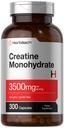 Horbäach Creatine Monohydrate Capsules | 3500mg | 300 Count | Non-GMO and Gluten Free Supplement