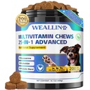 Dog Vitamins, Dog Multivitamin is Human with Glucosamine Probiotics 200ct | 25-In-1 Dog Vitamins and Supplements with Omega-3, Puppy Multivitamin Chewable for Hips & Joints, Digestion, Immune System