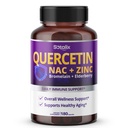 Συμπλήρωμα SOTALIX Premium Quercetin 98% Υψηλή καθαρότητα με Bromelain, Ψευδάργυρος, Βιταμίνη D3 2000 IU, Elderberry - Καρδιαγγειακή αναπνοή Ανοσοποιητική υποστήριξη για ενήλικα παιδιά - 180 ημέρες προσφοράς