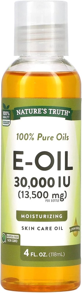 Nature's Truth Vitamin E Oil Liquid, 4 Fluid Ounce (Pack of 3)