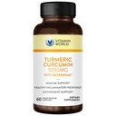 Βιταμίνη Παγκόσμια Κουρκουμίνη 1000mg, BioPerine Black Pepper Extract για Καλύτερη Απορρόφηση, 95% Κουρκουμινοειδή, Turmeric συμπλήρωμα για Αντιοξειδωτικό & Κοινή Υποστήριξη, Χωρίς Γλουτένη, 60 κάψουλες