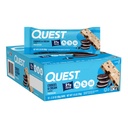 Quest Διατροφή Cookies & Cream Protein Bars, 21g πρωτεΐνη, 1g ζάχαρη, 4g καθαρό υδατάνθρακες, χωρίς γλουτένη, Keto φιλικό, 12 Count