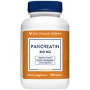 Το Vitamin Shoppe Pancreatin 500MG, Φυσικό συμπλήρωμα ενζύμων Digestive, υποστηρίζει την πέψη των λιπών, πρωτεϊνών, υδατανθράκων (100 δισκία)