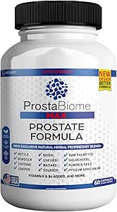 ProstaBiome Max Prostate υποστήριξη Formula, φυσικό βοτανικό μείγμα με πριονισμένο Palmetto, 60 κάψουλες, 30-Ημέρες προμήθεια (1)