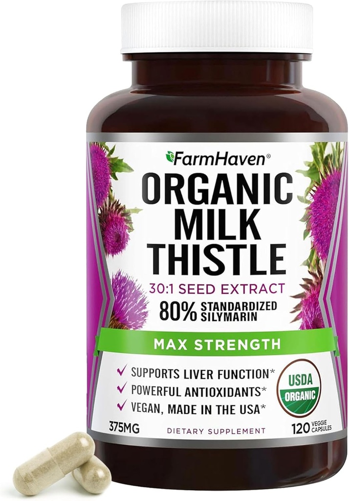 FarmHaven Silymarin Milk Thittle Κάψουλες 