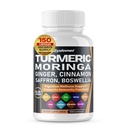 Turmeric Moringa Ginger Boswellia Quercetin Κανέλα Saffron Tart Cherry Odorless Σκόρδο -150 κάψουλες- Κατασκευασμένο στις ΗΠΑ