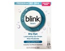 BLINK Δάκρυα Οφθαλμικές σταγόνες για ξηροφθαλμία, Συντηρητικές δωρεάν λιπαντικές σταγόνες ματιών, Στείρα Φιαλίδια ενιαίας χρήσης, Απαλή φροντίδα ματιών για ήπια έως μέτρια ξηροφθαλμία Συμπτώματα ανακούφιση, 25 κόμης, 0, 01 fl oz Vials