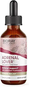 BIORAY Adult Daily Adrenal Lover - 2 fl oz - Παραδοσιακά Κινέζικα Παιδικά Γιν Τονικά - Μη ΓΤΟ, Χορτοφαγικά, Χωρίς Γλουτένη, Χωρίς Αλκοόλ
