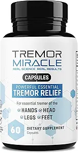 Real Science Tremor Miracle Capses – Tremor Relief Supplement and Hand Tremor Aids for Adults – with TremorStop Blend, GABA, and Vitamins for Neurotransfer Support – Made in USA, 60 Caps